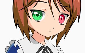 Rating: Safe Score: 0 Tags: 1girl black_ribbon brown_hair closed_mouth eyebrows_visible_through_hair gradient gradient_background green_eyes image looking_at_viewer neck_ribbon ribbon short_hair solo souseiseki white_background User: admin