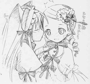 Rating: Safe Score: 0 Tags: 2girls blush dress drill_hair flower greyscale hair_ornament hat image kanaria long_hair long_sleeves monochrome multiple_girls pair suigintou traditional_media twin_drills twintails umbrella upper_body User: admin