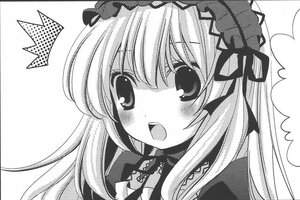 Rating: Safe Score: 0 Tags: 1girl blush eyebrows_visible_through_hair greyscale hairband image long_hair looking_at_viewer monochrome open_mouth solo star_(symbol) suigintou User: admin
