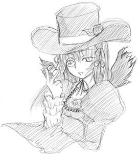 Rating: Safe Score: 0 Tags: 1girl dress flower greyscale hat hat_flower image juliet_sleeves long_sleeves monochrome puffy_sleeves rose solo suigintou top_hat twintails upper_body witch_hat User: admin