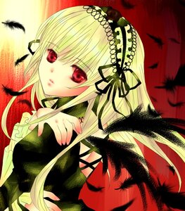 Rating: Safe Score: 0 Tags: 1girl autumn_leaves bangs bird black_feathers black_wings crow feathered_wings feathers frills hairband image leaf long_hair looking_at_viewer maple_leaf nail_polish red_eyes ribbon solo suigintou white_feathers white_wings wings User: admin