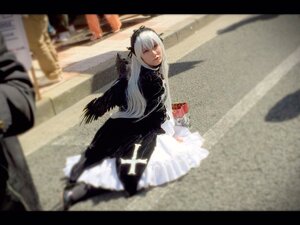 Rating: Safe Score: 0 Tags: 1girl 3d black_dress blurry blurry_background blurry_foreground depth_of_field dress frills hairband letterboxed long_hair long_sleeves looking_at_viewer photo silver_hair solo suigintou wings User: admin