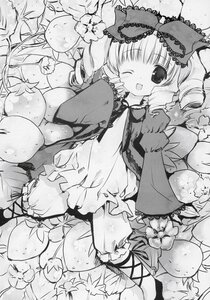 Rating: Safe Score: 0 Tags: 1girl bloomers blush bow doujinshi doujinshi_#121 dress drill_hair flower fruit greyscale hair_bow hina_ichigo image long_sleeves monochrome multiple one_eye_closed open_mouth ribbon smile solo traditional_media underwear User: admin