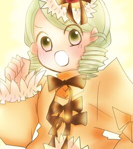 Rating: Safe Score: 0 Tags: 1girl animal_ears blush bow bowtie drill_hair green_eyes green_hair image kanaria long_sleeves open_mouth solo User: admin