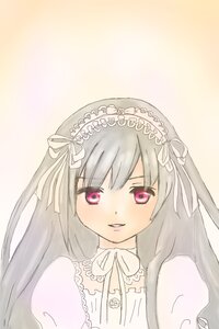 Rating: Safe Score: 0 Tags: 1girl blush dress hairband image long_hair looking_at_viewer pink_eyes puffy_sleeves ribbon smile solo suigintou User: admin