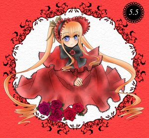 Rating: Safe Score: 0 Tags: 1girl blonde_hair blue_eyes bonnet bow bowtie capelet dress flower green_bow image long_hair long_sleeves looking_at_viewer red_capelet red_dress red_flower red_rose red_theme rose shinku solo twintails very_long_hair User: admin