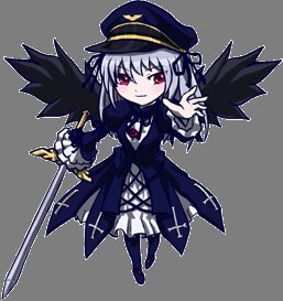 Rating: Safe Score: 0 Tags: 1girl black_wings dress hat image long_hair long_sleeves red_eyes solo striped suigintou sword weapon wings User: admin