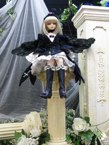 Rating: Safe Score: 0 Tags: 1girl blonde_hair boots doll dress flower frills long_hair long_sleeves rose solo suigintou thighhighs wings User: admin