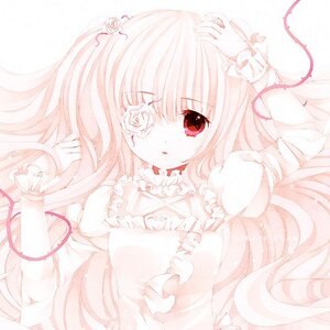 Rating: Safe Score: 0 Tags: 1girl dress eyepatch flower frills image kirakishou long_hair looking_at_viewer monochrome red_eyes ribbon solo striped traditional_media upper_body User: admin