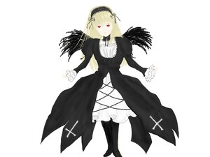 Rating: Safe Score: 0 Tags: 1girl black_dress black_wings blonde_hair boots dress feathers frills full_body hairband image long_sleeves looking_at_viewer puffy_sleeves red_eyes ribbon simple_background solo standing suigintou white_background wings User: admin