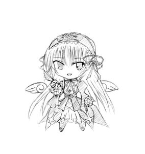 Rating: Safe Score: 0 Tags: 1girl auto_tagged chibi dress frills full_body greyscale hairband image long_hair long_sleeves looking_at_viewer monochrome open_mouth possible_duplicate ribbon simple_background smile solo standing suigintou very_long_hair white_background wings User: admin
