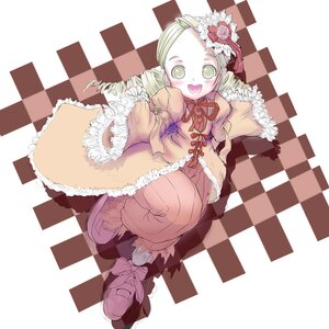 Rating: Safe Score: 0 Tags: 1girl argyle argyle_background argyle_legwear blonde_hair board_game checkerboard_cookie checkered checkered_background checkered_floor checkered_kimono checkered_scarf checkered_skirt chess_piece cookie diamond_(shape) dress flag green_eyes hat image kanaria on_floor open_mouth perspective plaid_background ribbon sleeves_past_wrists smile solo tile_floor tiles top_hat vanishing_point User: admin