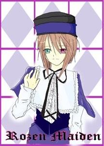 Rating: Safe Score: 0 Tags: 1girl brown_hair dress frills hat heterochromia image long_sleeves looking_at_viewer red_eyes smile solo souseiseki top_hat User: admin