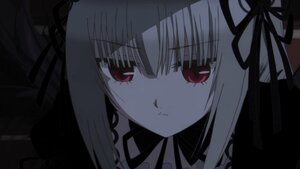 Rating: Safe Score: 3 Tags: 1girl bangs black_ribbon closed_mouth dress expressionless hair_ribbon image long_hair looking_at_viewer red_eyes ribbon solo suigintou User: admin