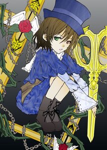 Rating: Safe Score: 0 Tags: 1girl anchor boots broken broken_chain brown_hair chain chained clock cuffs flail flower green_eyes handcuffs hat heterochromia image key pocket_watch red_eyes red_flower red_rose rose shackles short_hair sitting solo souseiseki swing thorns top_hat watch yellow_flower yellow_rose User: admin