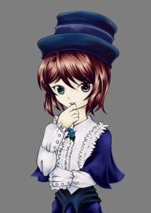 Rating: Safe Score: 0 Tags: 1girl :p brown_hair capelet frills green_eyes hat heterochromia image long_sleeves looking_at_viewer short_hair solo souseiseki tongue tongue_out User: admin
