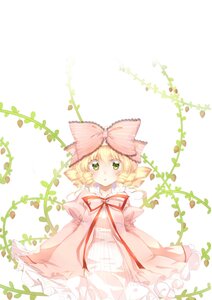 Rating: Safe Score: 0 Tags: 1girl 3000_xiao_chun absurdres blonde_hair blush bow commentary_request dress drill_hair green_eyes hair_bow highres hina_ichigo hinaichigo image long_sleeves looking_at_viewer pink_bow rozen_maiden short_hair solo striped striped_background vertical_stripes User: admin