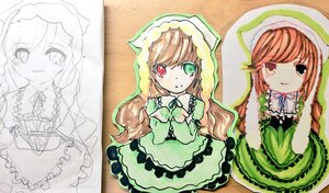 Rating: Safe Score: 0 Tags: 1girl brown_hair dress green_dress green_eyes head_scarf heterochromia image long_hair long_sleeves looking_at_viewer red_eyes smile solo suiseiseki tears traditional_media very_long_hair watercolor_(medium) User: admin