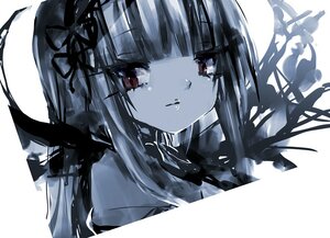 Rating: Safe Score: 0 Tags: 1girl bangs blunt_bangs closed_mouth eyebrows_visible_through_hair flower image long_hair looking_at_viewer ribbon simple_background solo suigintou white_background User: admin