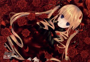 Rating: Safe Score: 0 Tags: 1girl blonde_hair blue_eyes drill_hair flower image long_hair petals pink_rose red_flower red_rose rose rose_petals shinku solo thorns twintails User: admin