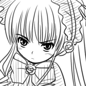 Rating: Safe Score: 0 Tags: 1girl blush flower greyscale hair_flower hair_ornament image lineart long_hair long_sleeves looking_at_viewer monochrome rose shinku simple_background solo upper_body white_background User: admin