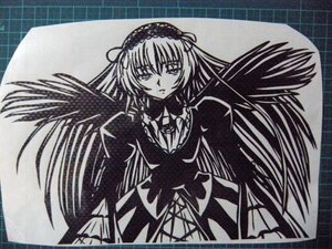 Rating: Safe Score: 0 Tags: 1girl black_wings cowboy_shot dress frilled_sleeves frills hairband image long_hair long_sleeves looking_at_viewer monochrome simple_background solo suigintou traditional_media very_long_hair wings User: admin