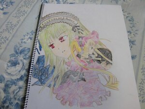 Rating: Safe Score: 0 Tags: blonde_hair bow dress frills hairband image long_hair long_sleeves looking_at_viewer multiple_girls photo red_eyes rose shinku solo suigintou traditional_media User: admin