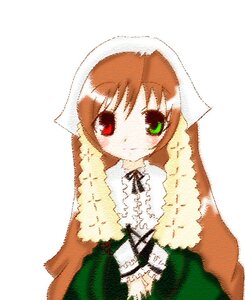 Rating: Safe Score: 0 Tags: 1girl bangs brown_hair closed_mouth dress green_eyes head_scarf heterochromia image long_sleeves looking_at_viewer red_eyes simple_background smile solo suiseiseki upper_body white_background User: admin