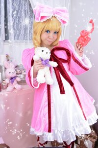 Rating: Safe Score: 0 Tags: 1girl bangs blonde_hair blue_eyes blunt_bangs bow bunny dress full_body hair_bow hinaichigo long_sleeves pink_bow smile solo standing stuffed_animal stuffed_bunny teddy_bear User: admin