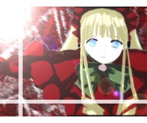 Rating: Safe Score: 0 Tags: 1girl auto_tagged blonde_hair blue_eyes blurry blurry_foreground bonnet bow depth_of_field dress flower hat image long_hair long_sleeves looking_at_viewer red_dress rose shinku sidelocks solo twintails User: admin