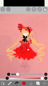 Rating: Safe Score: 0 Tags: 1girl blonde_hair bonnet bow dress image letterboxed long_hair long_sleeves phone_screen ribbon shinku solo twintails very_long_hair User: admin