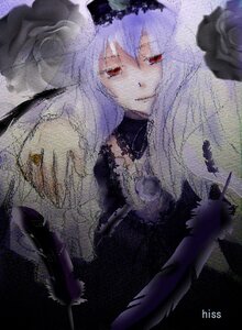 Rating: Safe Score: 0 Tags: 1girl closed_mouth dress image long_hair long_sleeves looking_at_viewer red_eyes smile solo suigintou User: admin