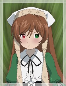 Rating: Safe Score: 0 Tags: 1girl auto_tagged black_ribbon blush braid brown_hair dress green_dress green_eyes head_scarf heterochromia image long_hair looking_at_viewer red_eyes ribbon solo suiseiseki upper_body User: admin