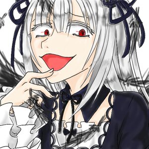 Rating: Safe Score: 0 Tags: 1girl black_ribbon hair_ornament hair_ribbon image long_hair looking_at_viewer open_mouth red_eyes ribbon silver_hair simple_background smile solo suigintou white_background User: admin