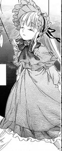 Rating: Safe Score: 0 Tags: 1girl bonnet bow closed_eyes dress flower frills greyscale image long_hair long_sleeves monochrome ribbon rose shinku solo traditional_media User: admin