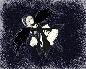 Rating: Safe Score: 0 Tags: 1girl auto_tagged black_wings dress hairband image long_sleeves night night_sky red_eyes silver_hair sky solo space star_(sky) starry_sky suigintou wings User: admin