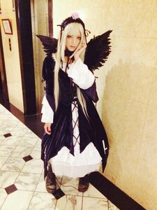 Rating: Safe Score: 0 Tags: 1girl blonde_hair boots dress full_body hairband long_hair long_sleeves looking_at_viewer red_eyes solo standing suigintou wings User: admin