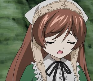 Rating: Safe Score: 0 Tags: 1girl blush brown_hair closed_eyes dress head_scarf image long_hair open_mouth outdoors ribbon solo suiseiseki tree User: admin