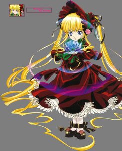 Rating: Safe Score: 0 Tags: 1girl blonde_hair blue_eyes bonnet bow bowtie dress full_body green_bow image long_hair long_sleeves looking_at_viewer red_dress shinku shoes simple_background solo standing twintails very_long_hair white_background User: admin