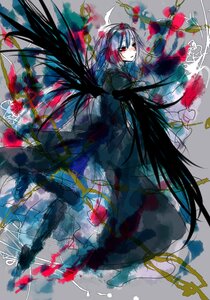 Rating: Safe Score: 0 Tags: 1girl black_hair flower image long_hair looking_at_viewer red_eyes red_flower solo suigintou very_long_hair wings User: admin