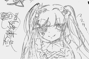Rating: Safe Score: 0 Tags: 1girl auto_tagged blush closed_mouth flower frills hair_ornament image kirakishou long_hair looking_at_viewer monochrome rose simple_background sketch smile solo traditional_media User: admin