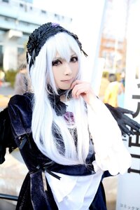 Rating: Safe Score: 0 Tags: 1girl 3d black_dress blurry blurry_background depth_of_field dress frills hairband lolita_fashion lolita_hairband long_hair long_sleeves looking_at_viewer photo silver_hair solo suigintou white_hair User: admin