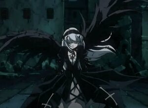 Rating: Safe Score: 0 Tags: 1girl closed_mouth cross dress habit image long_hair long_sleeves monochrome nun solo standing suigintou User: admin