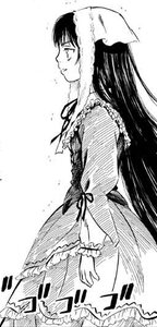 Rating: Safe Score: 0 Tags: 1girl dress frills from_side greyscale houraisan_kaguya image long_hair long_sleeves monochrome profile solo suiseiseki very_long_hair User: admin