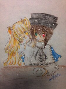 Rating: Safe Score: 0 Tags: 2girls blonde_hair brown_hair hair_ornament hat heterochromia image kirakishou long_hair marker_(medium) multiple_girls pair red_eyes short_hair smile souseiseki suiseiseki top_hat traditional_media watercolor_(medium) yellow_eyes User: admin