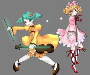 Rating: Safe Score: 0 Tags: 2girls blonde_hair bow dress drill_hair green_eyes hair_ornament hinaichigo image instrument juliet_sleeves kanaria long_sleeves multiple_girls pair pantyhose puffy_sleeves ribbon short_hair twin_drills white_legwear User: admin