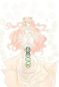 Rating: Safe Score: 0 Tags: 1girl dress flower hair_ornament image kirakishou long_hair pink_hair solo striped striped_background vertical_stripes very_long_hair wavy_hair User: admin