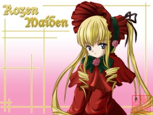 Rating: Safe Score: 0 Tags: 1girl blonde_hair blue_eyes bonnet bow bowtie copyright_name dress flower green_bow image long_hair long_sleeves looking_at_viewer pink_rose red_dress rose shinku sidelocks solo twintails User: admin