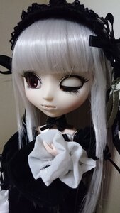 Rating: Safe Score: 0 Tags: 1girl bangs black_ribbon blunt_bangs closed_mouth doll gothic_lolita lips lolita_fashion long_hair looking_at_viewer ribbon silver_hair simple_background solo suigintou upper_body User: admin