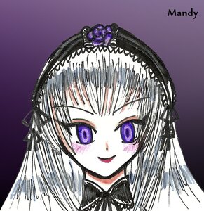 Rating: Safe Score: 0 Tags: 1girl bangs black_ribbon blush hairband image lolita_hairband long_hair looking_at_viewer portrait purple_eyes rose silver_hair simple_background smile solo suigintou User: admin